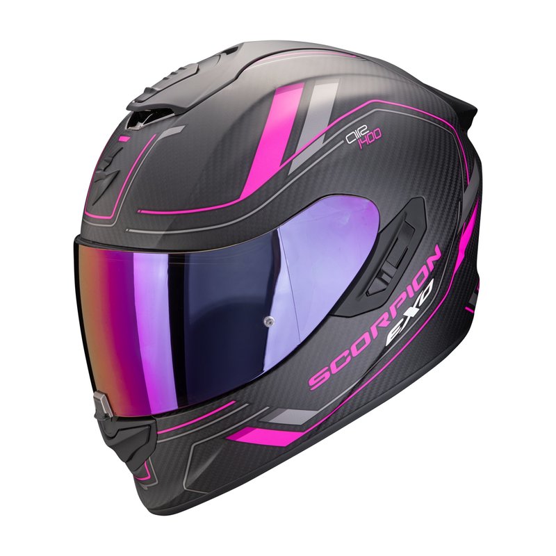 SCORPION EXO-1400 EVO II AIR Carbon Mirage mattblack/pink